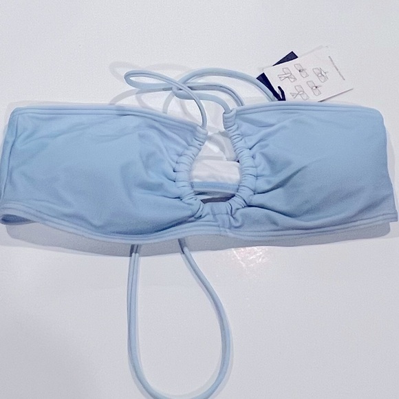 Dkny Women's Colorblocked Bandeau Bikini Animal Print Top Swimsuit Small - Picture 10 of 13